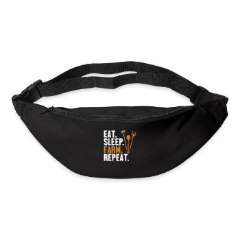 Eat Sleep Farm Repeat Agriculture Organic Farmer - Bum bag - black - Front
