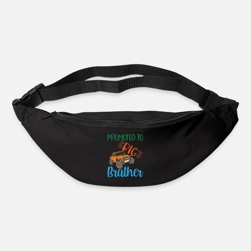 big brother, Befördert zum großen Bruder Geschenk - Gürteltasche - Schwarz