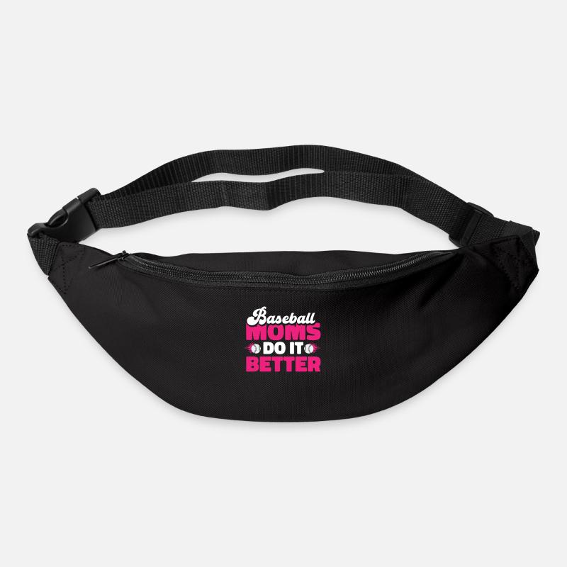 Baseball Mutter Baseball Mama - Gürteltasche - Schwarz