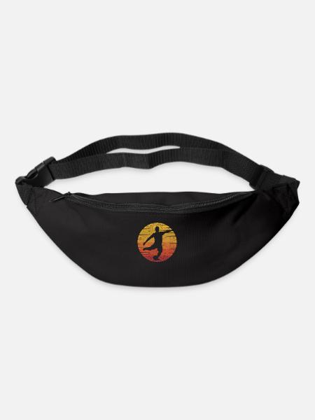 Retro Fußballspieler Fußballprofi Fußballgott - Gürteltasche - Schwarz