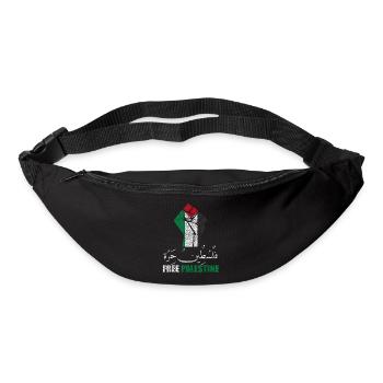 Libérez Palestine Fist - Sac banane - noir - Devant