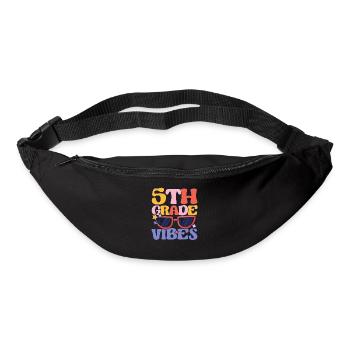 Fifth Grade Vibes 5ème Team Retro 100ème - Sac banane - noir - Devant