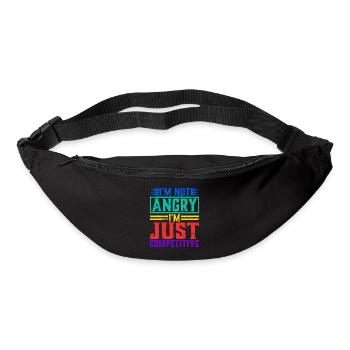I'm Not Angry I'm Just Competitive - Bum bag - black - Front