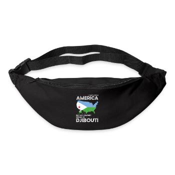 Dschibutische amerikanische Patriotin USA - Gürteltasche - Schwarz - Vorne