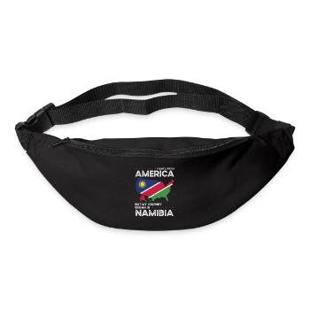Namibia Amerikanischer Patriot USA Gewachsen - Gürteltasche - Schwarz - Vorne