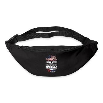 Kubanischer amerikanischer Patriot USA - Gürteltasche - Schwarz - Vorne