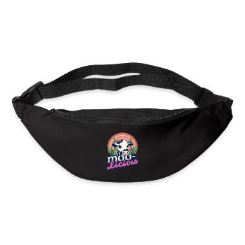 Kuh Kühe Moo-Licious Landwirt Kuhkopf - Gürteltasche - Schwarz - Vorne