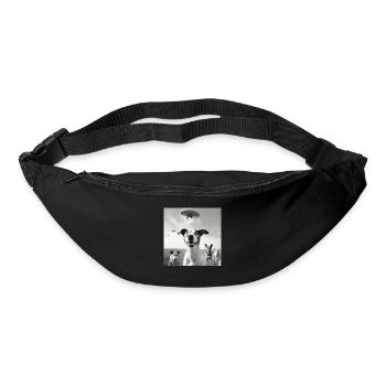 Selfie UFO Dog Funny Alien Ufo Dog Lover - Bum bag - black - Front