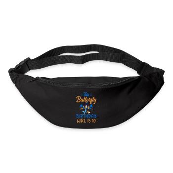 Cadeaux d’amant de papillons - Sac banane - noir - Devant