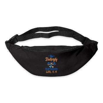 Cadeaux d’amant de papillons - Sac banane - noir - Devant