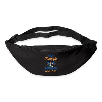 Cadeaux d’amant de papillons - Sac banane - noir - Devant