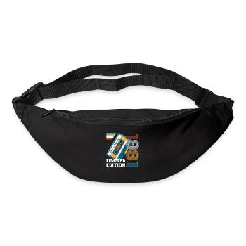 42e anniversaire novembre Vintage 1981 cassette - Sac banane - noir - Devant
