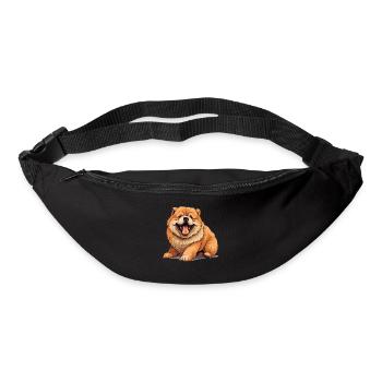 Hund Chow Chow - Gürteltasche - Schwarz - Vorne