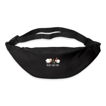 Funny Merry Christmas Sheep Family Kids - Bum bag - black - Front