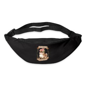 Little Bunny, Bunny, Animal Welfare, Vegan, Saying - Bum bag - black - Front