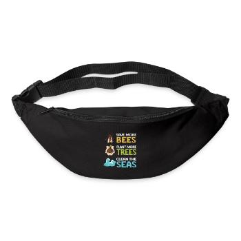 Earth Day Climate Change Environmentalists - Bum bag - black - Front