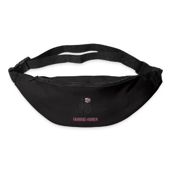 Mir Egal Ich Geh Fahrrad Fahren - Geschenk - Gürteltasche - Schwarz - Vorne