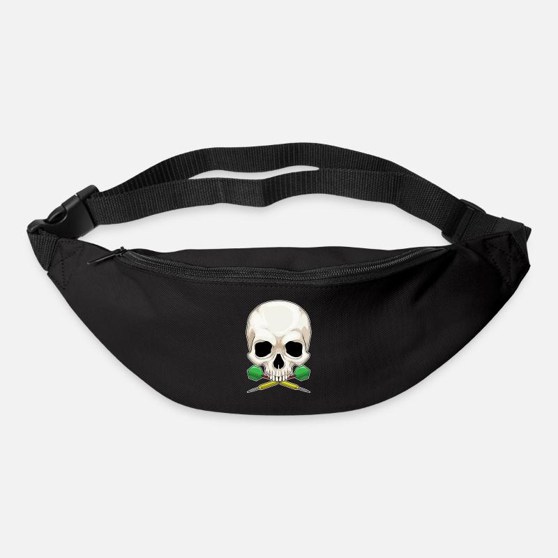 Totenkopf Dart Dartpfeil - Gürteltasche - Schwarz