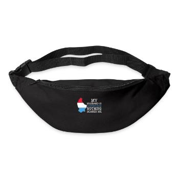 Rien ne me fait peur Ma femme est - Sac banane - noir - Devant