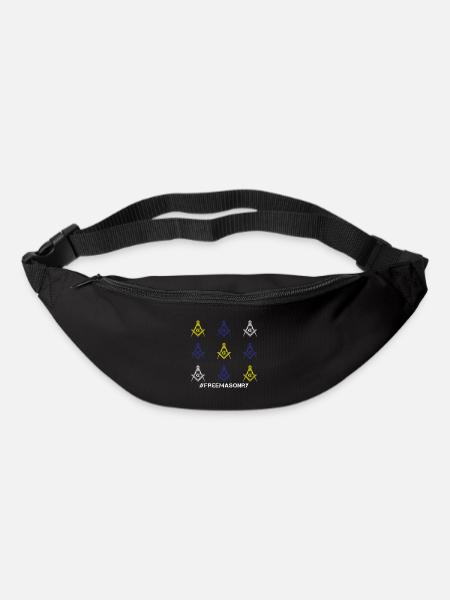 Cadeau maçonnique I franc-maçonnique Tshirt - Sac banane - noir