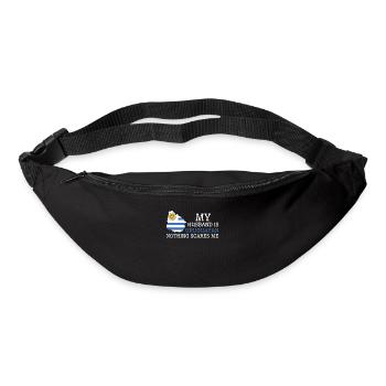 Nothing Scares Me My Wife Is Uruguayan Husband - Bum bag - black - Front