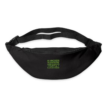 Hacker - Gürteltasche - Schwarz - Vorne