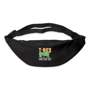 T-Rex hasst Disc Golf T Rex Dinosaurier - Gürteltasche - Schwarz - Vorne