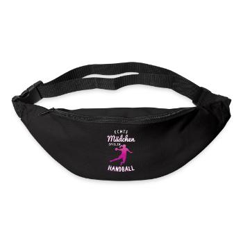 Hallen Sport Handballerin Handballverein Handball - Gürteltasche - Schwarz - Vorne