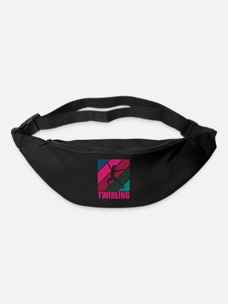 Bâton Twirling Bâton Twirler cadeau - Sac banane - noir