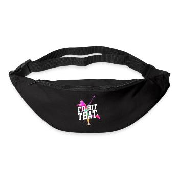 Field Hockey Watercolor I'd Hit - Bum bag - black - Front