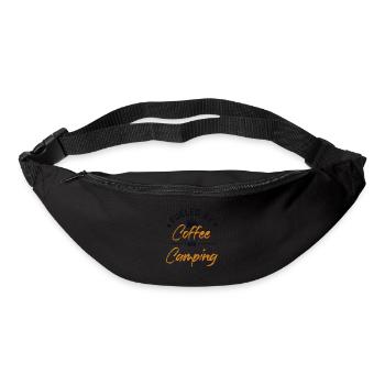 Fueled by Coffee and Camping Tents Glamping - Bum bag - black - Front