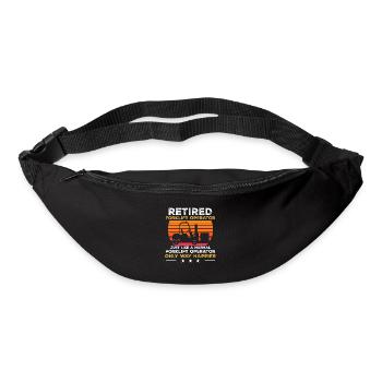 Vintage Forklift Driver Retro Cool Retired Forklif - Bum bag - black - Front
