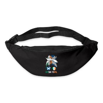 Halb Schottin Halb Irisches Mädchen Irland Schottland - Gürteltasche - Schwarz - Vorne