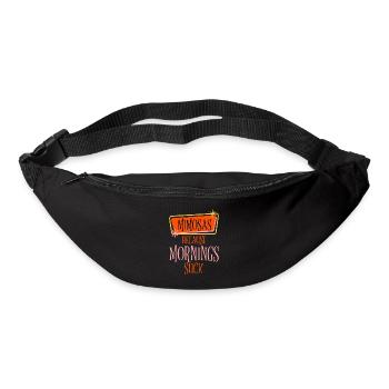 Mimosas Parce Que Les Matins Sont Nuls 2 - Sac banane - noir - Devant