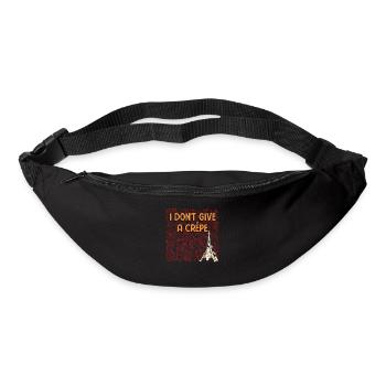 I Dont Give a Crepe Savage Quote French Badass - Gürteltasche - Schwarz - Vorne