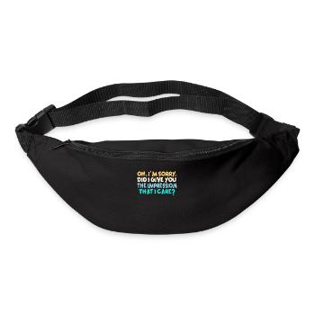 Indifference Sarcasm Different Attitude - Bum bag - black - Front
