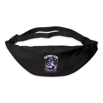 Gamer Girl Gaming & Gamer Femmes & Filles - Sac banane - noir - Devant