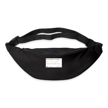 Viel zu schnell fertig.. viel zu gute Qualität.. - Gürteltasche - Schwarz - Vorne