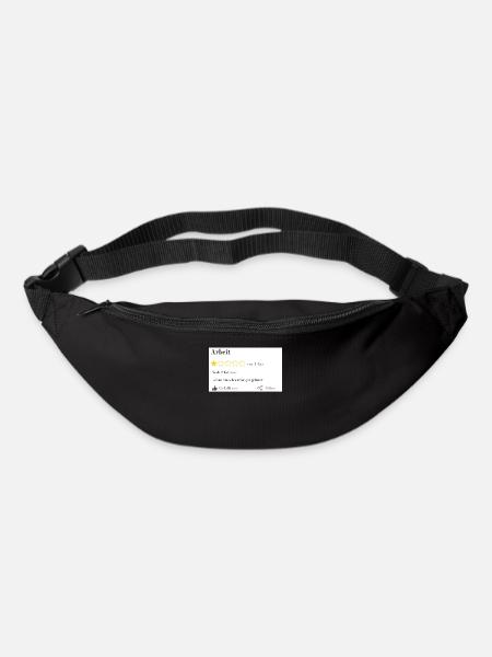 Noch 2 Kaffees - Gürteltasche - Schwarz
