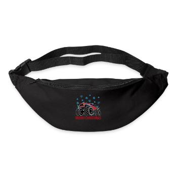 Weihnachtstruck Festliche Fahrt Geschenk - Gürteltasche - Schwarz - Vorne