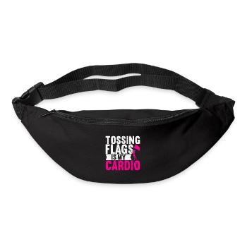 Flag Waver Fanfare Garde de couleur - Sac banane - noir - Devant