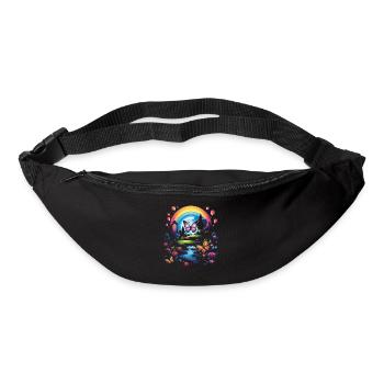 Cute Kawaii Rainbow Butterflies Dream - Bum bag - black - Front