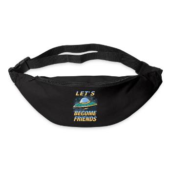 UFO LET'S BECOME FRIENDS - Bum bag - black - Front