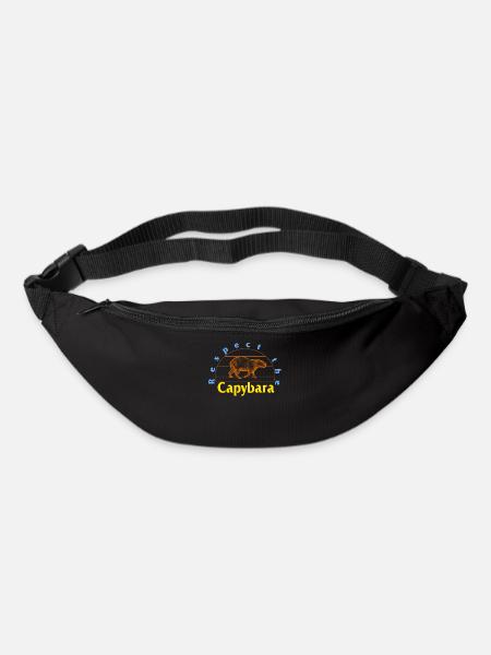 Capybara-Hemd, respektieren Sie das Capybara Cute Retro - Gürteltasche - Schwarz
