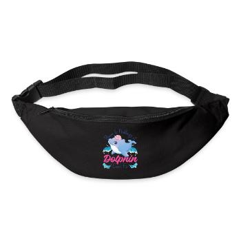 Dauphin Il n’y a rien Un dauphin - Sac banane - noir - Devant