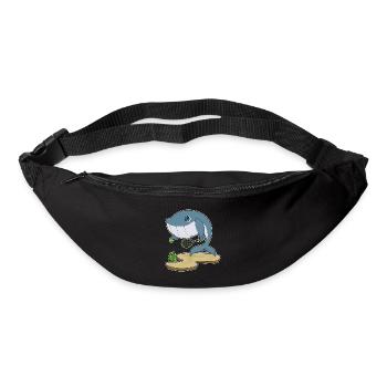Whale tennis tennis racket sport - Bum bag - black - Front