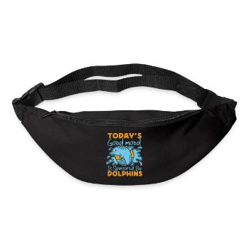 Dolphin Today's Good Mood Is - Gürteltasche - Schwarz - Vorne