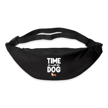 Time to walk the dog dog dog - Bum bag - black - Front