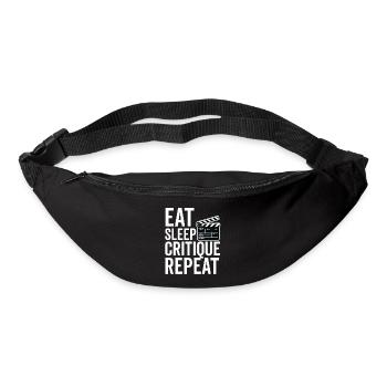 Filmkritiker, Kino, Filmfan, Liebhaber, lustiger Rezensent - Gürteltasche - Schwarz - Vorne