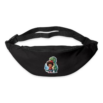 Sapin de Noël Dino - Sac banane - noir - Devant